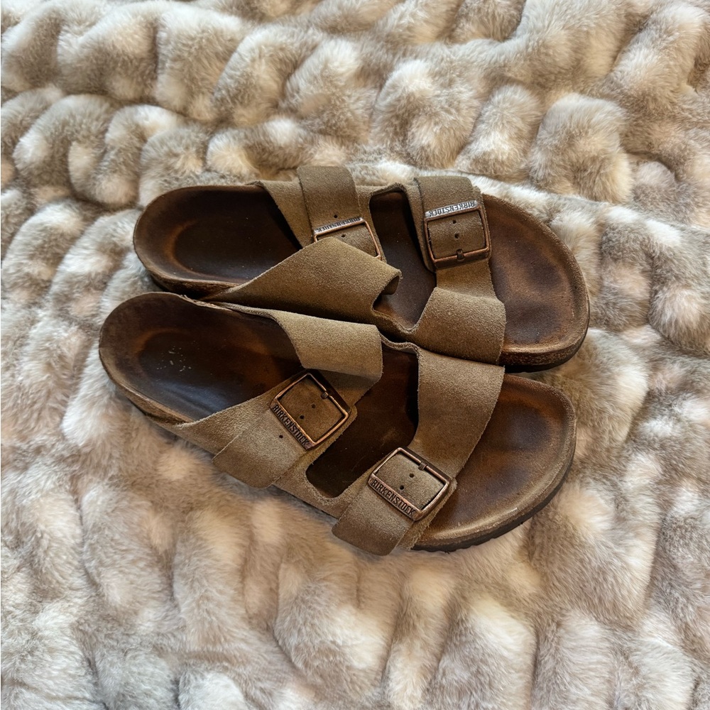 Birkenstock Arizona suede leather sandals